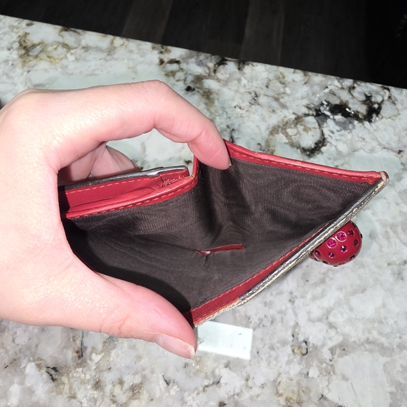 Gucci Beige Cherry Print Women's Wallet - Picture 5 of 12
